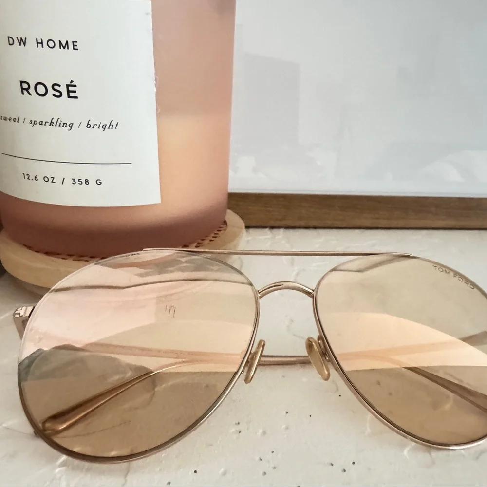 Tom Ford Gold Aviator Sunglasses